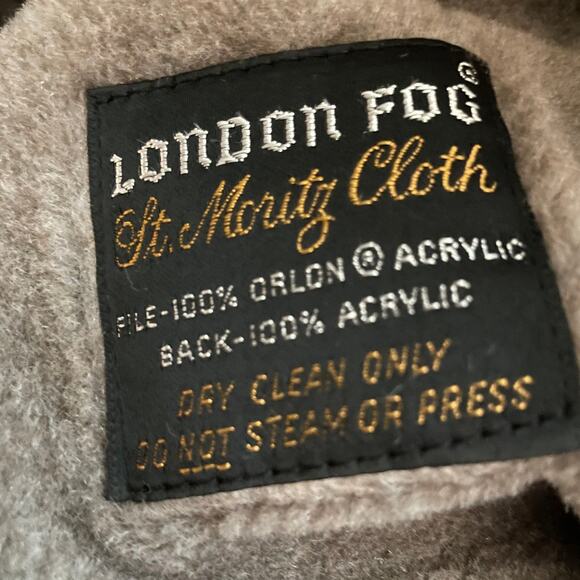 Vintage London Fog Trench Coat Zip-Out Liner Tan Belted 60s-70s Size 18.5 - Picture 14 of 16